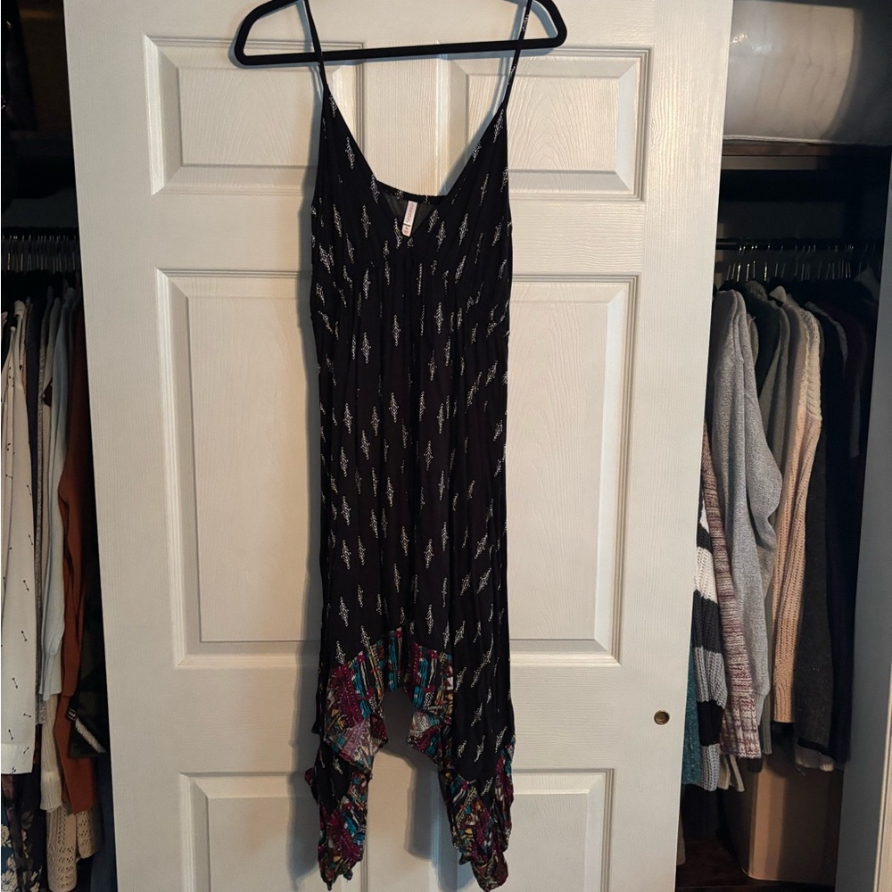 Xhilaration Black and White Patterned Dress
